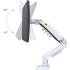 North Bayou (NB F80) Ergonomic Desk Mount Single Monitor Arm, Up To 17-30" Size & 2-9kg Weight, Vesa 75mm x 75 mm To 100mm x 100mm Mounting Hole - White