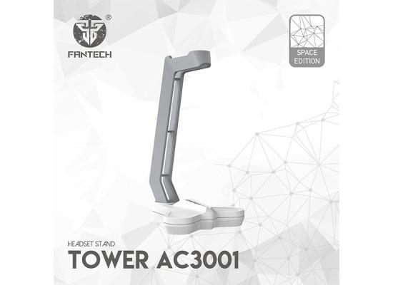Fantech AC3001S Tower RGB Headset Stand, Headphone Holder - White