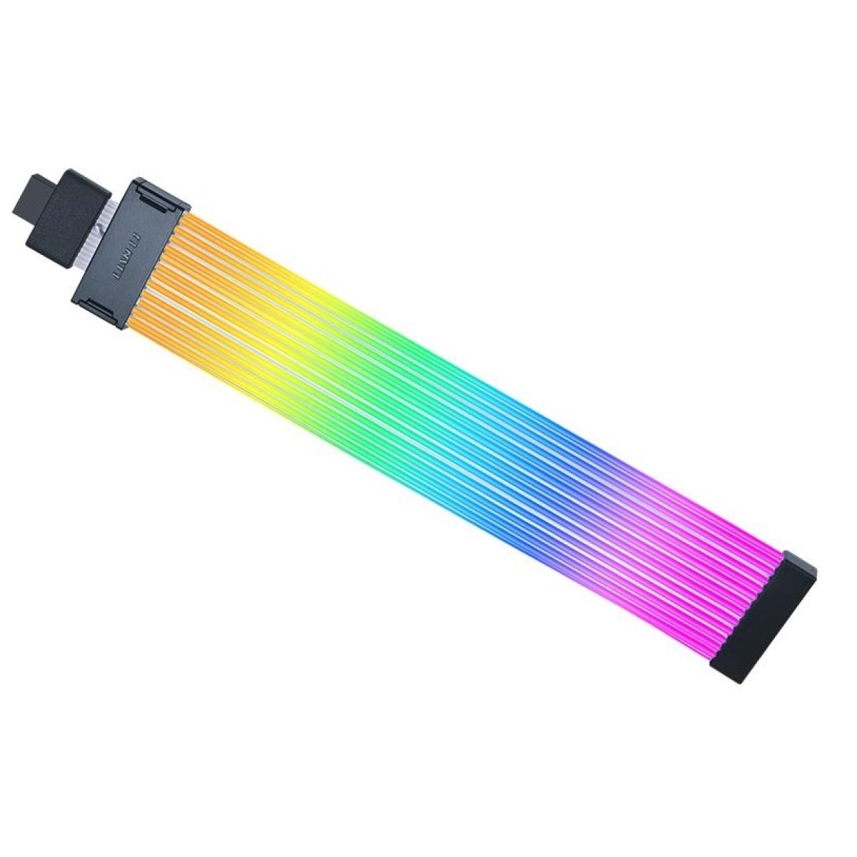Lian Li Strimer Wireless 16-12 Addressable 90° RGB Extension Cables For 12VHPWR RTX GPUs, L-wireless Sync w/ 2.4GHz Controller (Not Included), L-Connect 3 Software For Complete Control