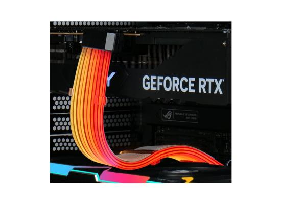 Lian Li Strimer Wireless 16-12 Addressable 90° RGB Extension Cables For 12VHPWR RTX GPUs, L-wireless Sync w/ 2.4GHz Controller (Not Included), L-Connect 3 Software For Complete Control