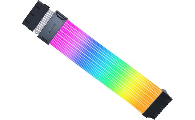 Lian Li Strimer Wireless 24P Addressable RGB Extension Cables For 24-Pin Motherboard, L-wireless Sync w/ Included 2.4GHz Controller, L-Connect 3 Software For Complete Control
