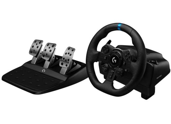 Logitech G923 Trueforce Sim Racing Wheels & Pedals, Up To 1000 Hz Force Feedback, Dual Clutch Launch Control - For PS5, PS4 & PC
