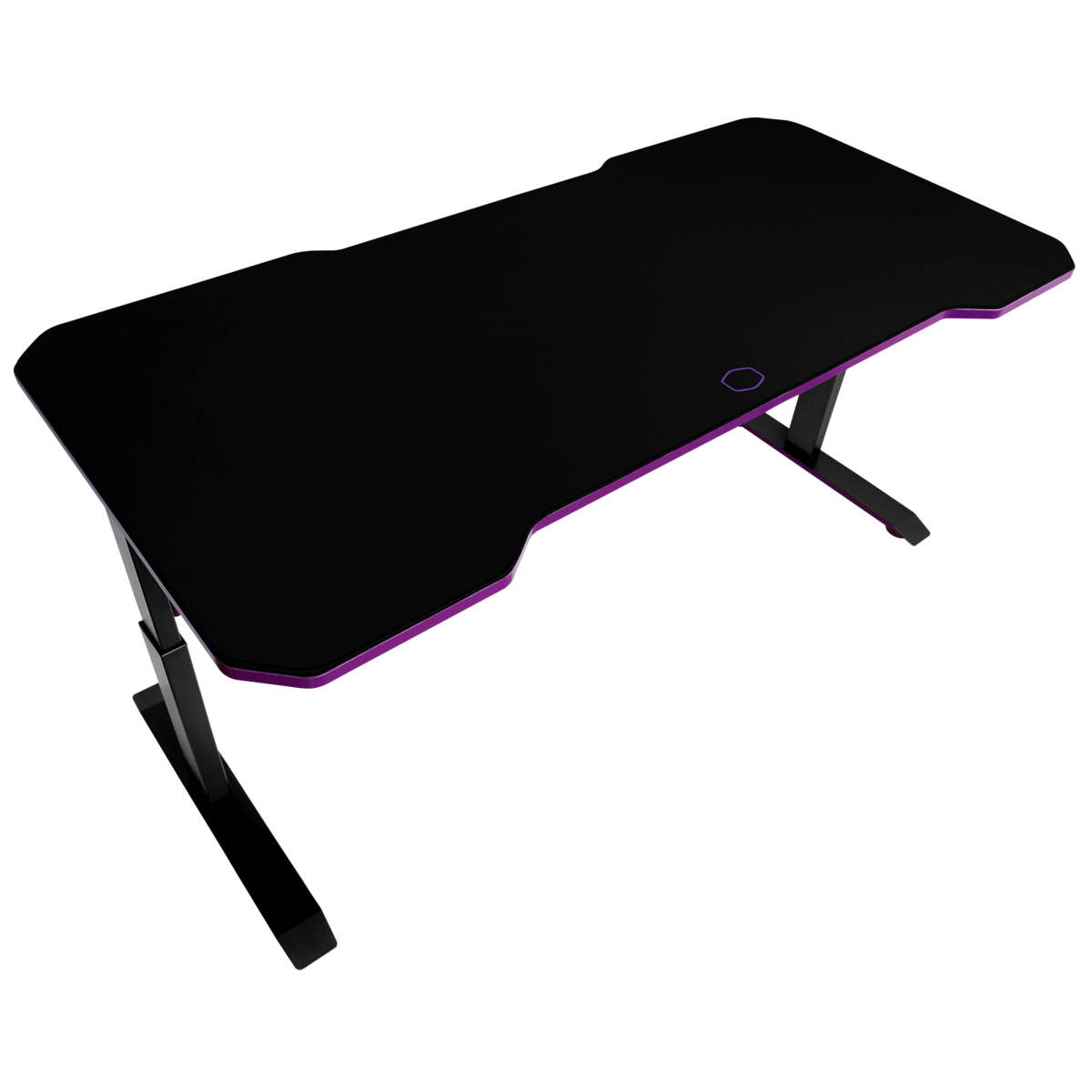 Cooler Master GD160 Black&Purple Gaming Desk,Full Surface MousePad,160cm Length,3 Levels Height Adjustment,100KG TableTop Durability&Easy Cable Management