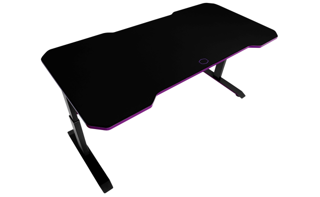 Cooler Master GD160 Black&Purple Gaming Desk,Full Surface MousePad,160cm Length,3 Levels Height Adjustment,100KG TableTop Durability&Easy Cable Management