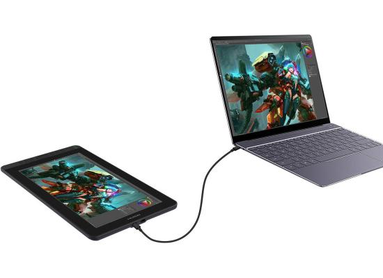 HUION Kamvas 13 Creative Pen Display Graphics Tablet, 13.3" Full HD IPS 16.7M(8bit) 120% sRGB, Digital Pen PW517 with PenTech 3.0, 8 Programmable Press Keys, For Windows and macOS