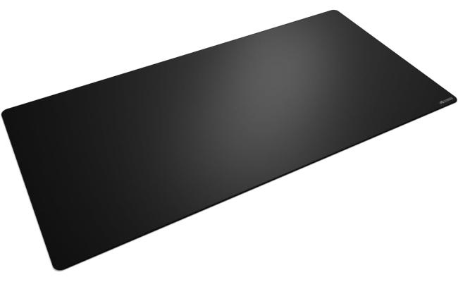 Glorious GMP 2 3XL Extended Gaming Black Smooth Cloth & Anti-Slip Rubber Base Mouse pad, Stitched Edges, Spill-Resistant | 122x61x3mm