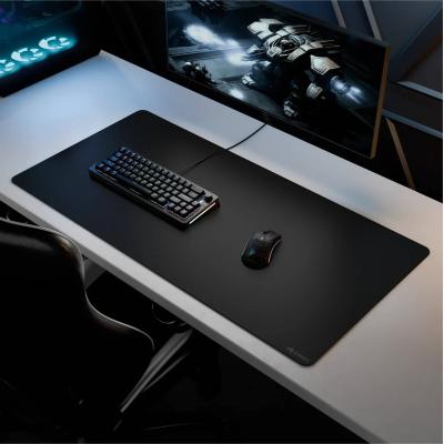 Glorious GMP 2 3XL Extended Gaming Black Smooth Cloth & Anti-Slip Rubber Base Mouse pad, Stitched Edges, Spill-Resistant | 122x61x3mm