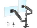 North Bayou (NB H180) Ergonomic Desk Mount Dual Monitor Arm, Up To 17-27" Size & 2-9kg Weight, Horizontal Or Vertical 360° Rotation, Vesa 75mm x 75 mm To 100mm x 100mm Mounting Hole