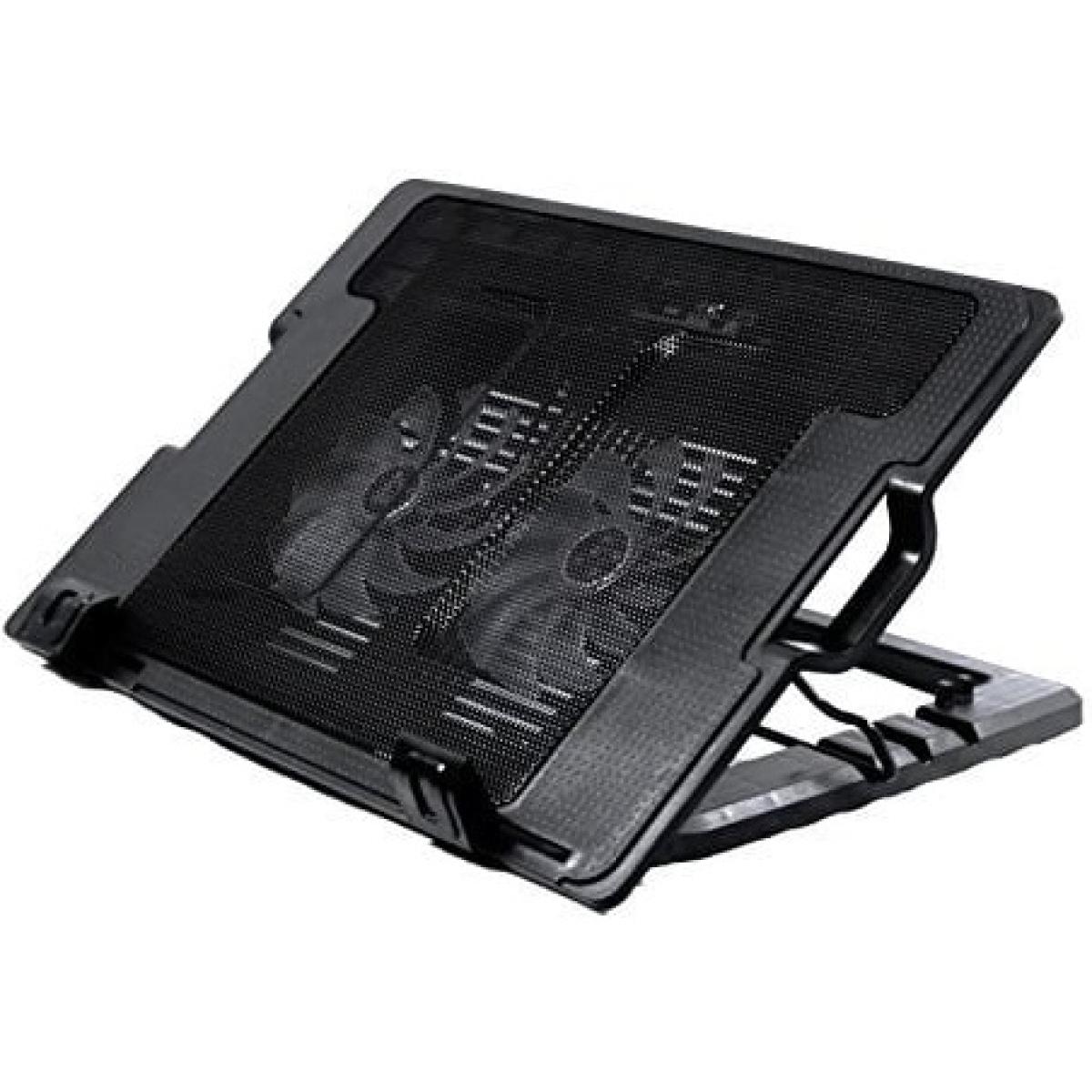 HAING N182 Black Dual Fan Notebook Quiet Performance Cooling pad For Laptop From 13"-17"