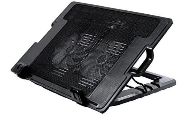 HAING N182 Black Dual Fan Notebook Quiet Performance Cooling pad For Laptop From 13"-17"