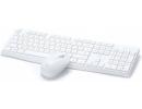 HP CS10 Wireless Keyboard and Mouse Combo, 2.4 GHz Wireless Connection, Ergonomic Design, Energy and Electricity Saving, Plug and Play, White.