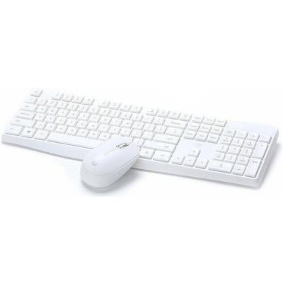 HP CS10 Wireless Keyboard and Mouse Combo, 2.4 GHz Wireless Connection, Ergonomic Design, Energy and Electricity Saving, Plug and Play, White.