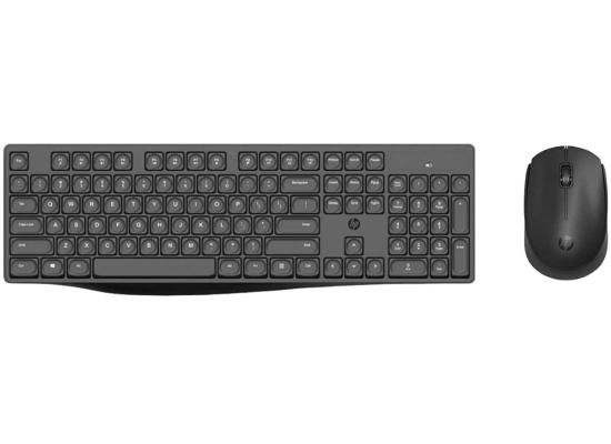 HP CS10 Wireless Keyboard and Mouse Combo, 2.4 GHz Wireless Connection, Ergonomic Design, Energy and Electricity Saving, Plug and Play, Black.