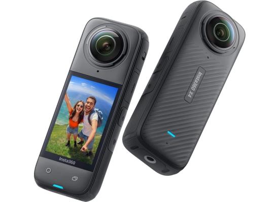 Insta360 X4 Motorcycle Handlebar - Waterproof 8K 360 Action Camera, 4K Wide-Angle Video, Invisible Selfie Stick Effect, Removable Lens Guards, 135 Min Battery Life, AI Editing