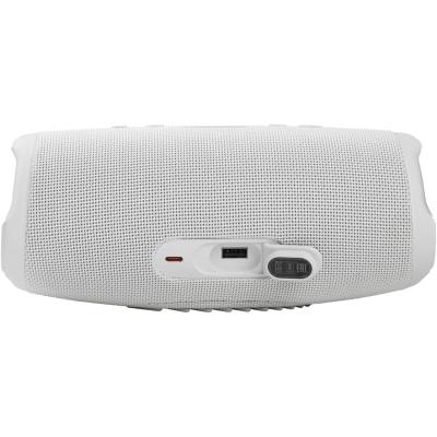 JBL Charge5 Splashproof Portable Bluetooth Speaker - White
