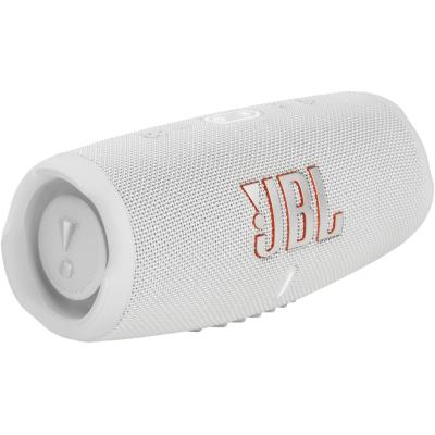 JBL Charge5 Splashproof Portable Bluetooth Speaker - White