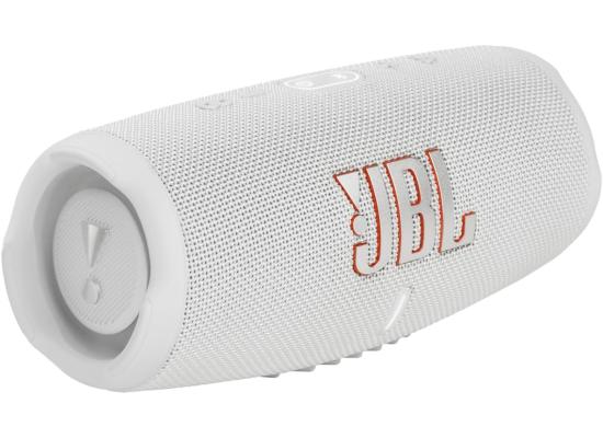JBL Charge5 Splashproof Portable Bluetooth Speaker - White