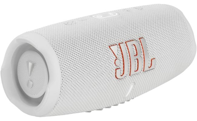 JBL Charge5 Splashproof Portable Bluetooth Speaker - White