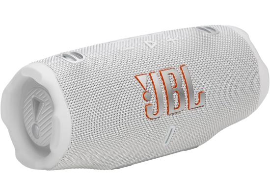 JBL Charge 6 - Portable Waterproof & Drop-Proof Bluetooth Speaker, Bold JBL Pro Sound with AI Sound Boost, 28Hrs of Playtime, Built-in powerbank & Comes with a Sturdy/Removable Carrying Strap (White)