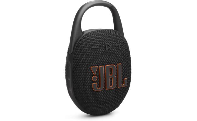 JBL Clip 5 - Ultra-Portable, Waterproof & Dustproof Bluetooth Speaker, Big JBL Pro Sound with Punchy bass, Integrated Carabiner, Up to 12 Hours of Play, Made in Part with Recycled Materials (Black)