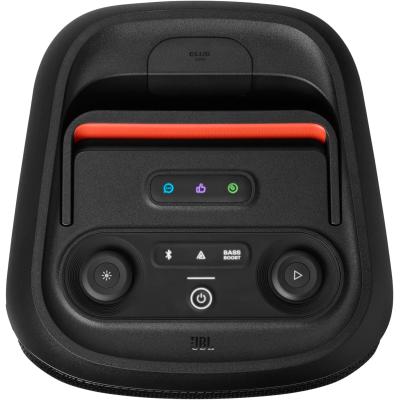 JBL PartyBox Club 120 - Portable Party Speaker with Foldable Handle, Powerful JBL Pro Sound, Futuristic lightshow, Up to 12 Hours of Play time, Splash Proof, Dual Mic & Guitar Inputs (Black)