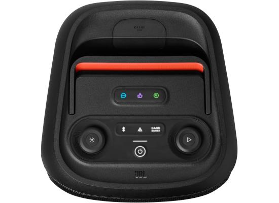 JBL PartyBox Club 120 - Portable Party Speaker with Foldable Handle, Powerful JBL Pro Sound, Futuristic lightshow, Up to 12 Hours of Play time, Splash Proof, Dual Mic & Guitar Inputs (Black)