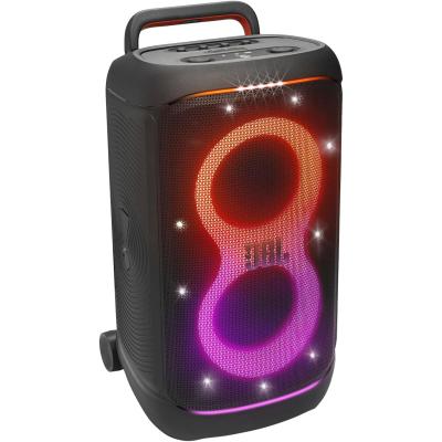 JBL PartyBox 520 - Portable Battery-Powered Party Speaker with AI Sound Boost, Up to 15 Hours of Play time, IPX4 Splash Proof, Multi-Speaker Connection by Auracast, and Telescopic Handle (Black)