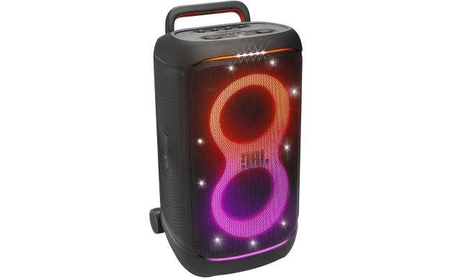 JBL PartyBox 520 - Portable Battery-Powered Party Speaker with AI Sound Boost, Up to 15 Hours of Play time, IPX4 Splash Proof, Multi-Speaker Connection by Auracast, and Telescopic Handle (Black)