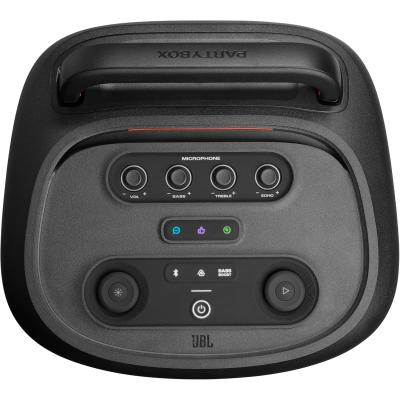 JBL PartyBox 520 - Portable Battery-Powered Party Speaker with AI Sound Boost, Up to 15 Hours of Play time, IPX4 Splash Proof, Multi-Speaker Connection by Auracast, and Telescopic Handle (Black)