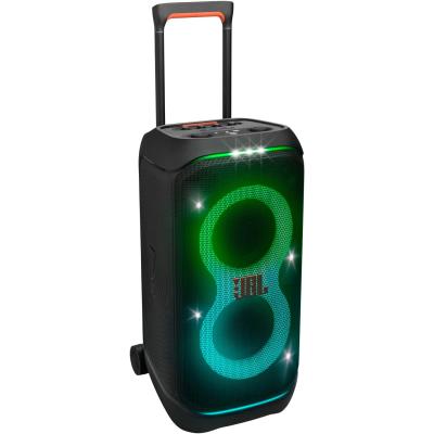 JBL PartyBox Stage 320 - Portable Party Speaker with & Wide, Sturdy Wheels, Powerful JBL Pro Sound, Futuristic lightshow, Up to 18 Hours of Play time, Splash Proof (Black)