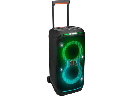 JBL PartyBox Stage 320 - Portable Party Speaker with & Wide, Sturdy Wheels, Powerful JBL Pro Sound, Futuristic lightshow, Up to 18 Hours of Play time, Splash Proof (Black)