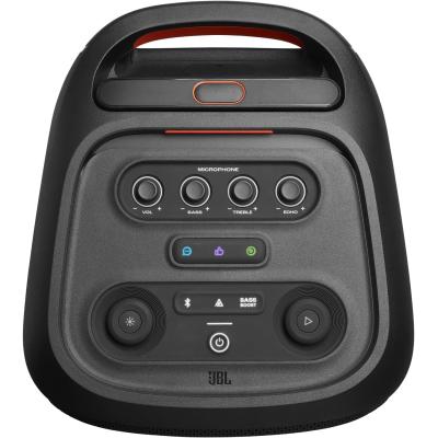 JBL PartyBox Stage 320 - Portable Party Speaker with & Wide, Sturdy Wheels, Powerful JBL Pro Sound, Futuristic lightshow, Up to 18 Hours of Play time, Splash Proof (Black)