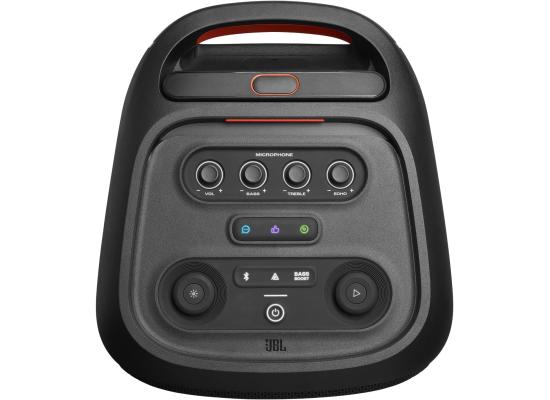 JBL PartyBox Stage 320 - Portable Party Speaker with & Wide, Sturdy Wheels, Powerful JBL Pro Sound, Futuristic lightshow, Up to 18 Hours of Play time, Splash Proof (Black)