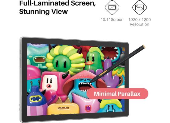 HUION Kamvas Slate 10 Drawing Tablet, 4096 Levels Pressure Sensitivity , 1920x1200 FHD+ resolution, An ideal gift for kids and beginners, encouraging creativity and learning.
