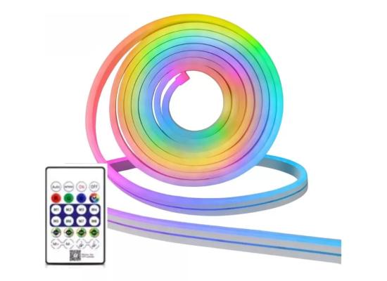 LED Neon RGB Magic Strip (5m), USB Power, Bluetooth Mobile APP, Remote Control, Full ARGB Colors (MR Star App)