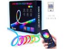 LED Neon RGB Magic Strip (5m), USB Power, Bluetooth Mobile APP, Remote Control, Full ARGB Colors (MR Star App)