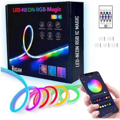 LED Neon RGB Magic Strip (5m), USB Power, Bluetooth Mobile APP, Remote Control, Full ARGB Colors (MR Star App)