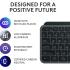 Logitech MX KEYS S Full Size Wireless Bluetooth Illuminated Backlighting Low Profile Keyboard, USB-C Rechargeable Li-Po (1500 mAh) - Multi Bluetooth Devices For Win, Mac, Linux, iPadOS - Graphite (عربي)