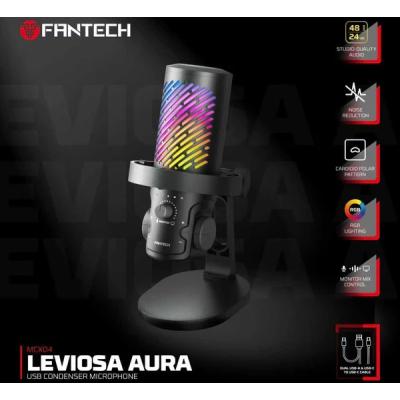Fantech MCX04 Leviosa Aura Condenser Microphone, Connect instantly with dual USB-C/USB-A, perfect for podcasts, streaming, or calls.
