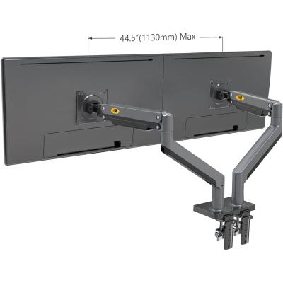 NB North Bayou Dual Monitor Arm Ultra Wide Full Motion Swivel Monitor Mount for 22''-32'' Monitors Load Capacity from 4.4 to 26.4lbs for Each Arm Height Adjustable Monitor Stand G35