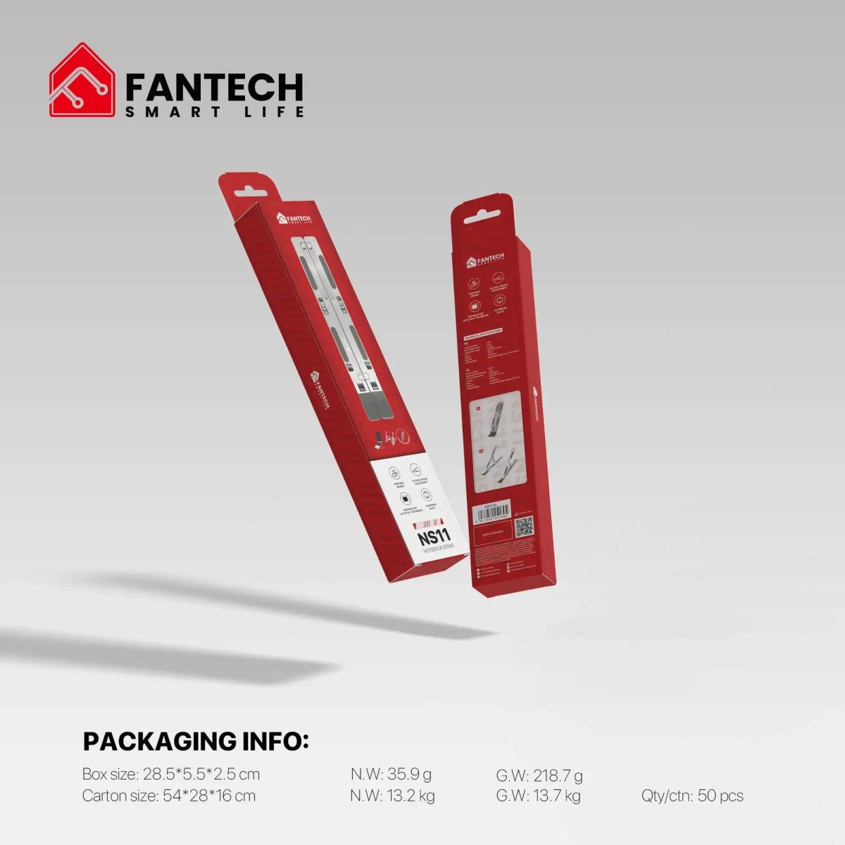 Fantech Ns11 Laptop Stand, Portable Design, 6-Level Adjustment