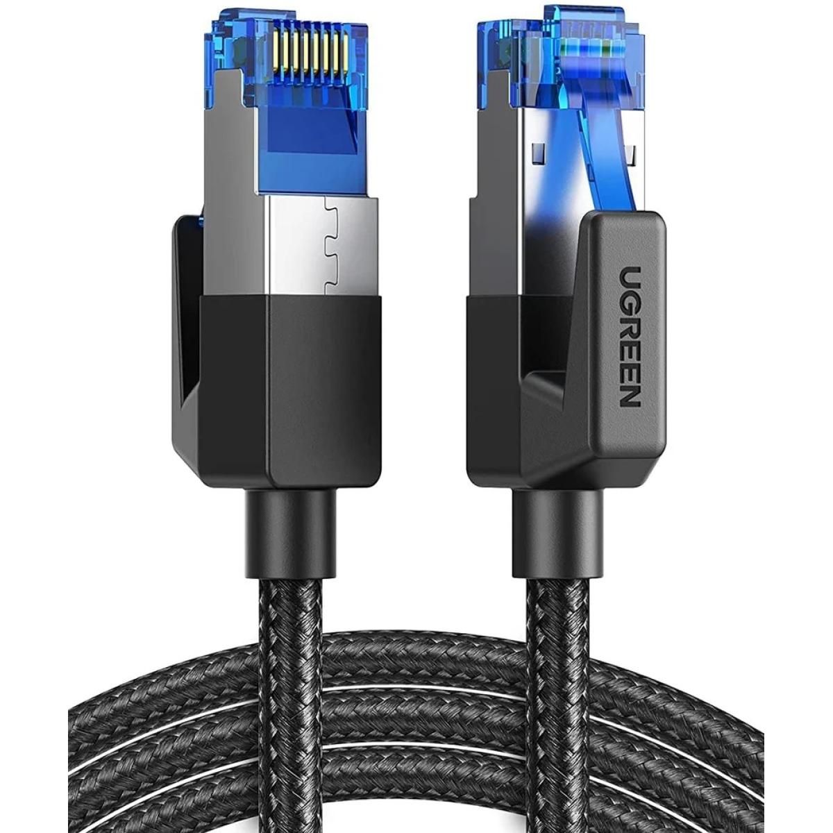 UGREEN Cat 6 Ethernet Cable Braided Cat6 Gigabit High Speed 1000Mbps Internet Cable Shielded Network LAN Cord Compatible for PC PS5 PS4 PS3 Xbox Smart TV Router RJ45, 3M