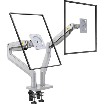NB North Bayou G32 22" to 32" Adjustable Dual Monitor Stand Gas-Spring Desk Mount (2-15kgs)