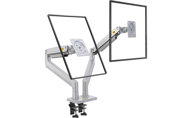 NB North Bayou G32 22" to 32" Adjustable Dual Monitor Stand Gas-Spring Desk Mount (2-15kgs)