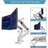 NB North Bayou G32 22" to 32" Adjustable Dual Monitor Stand Gas-Spring Desk Mount (2-15kgs)