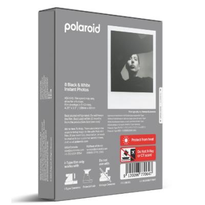 Polaroid Black and White i-Type Instant Film 8 Photos, Shield photos from the light and place them face down as they develop. (POL 6001)