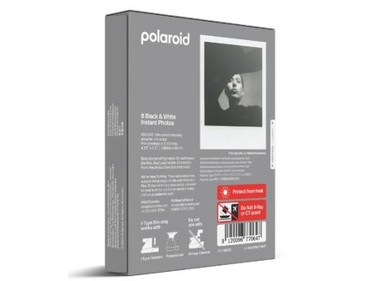 Polaroid Black and White i-Type Instant Film 8 Photos, Shield photos from the light and place them face down as they develop. (POL 6001)