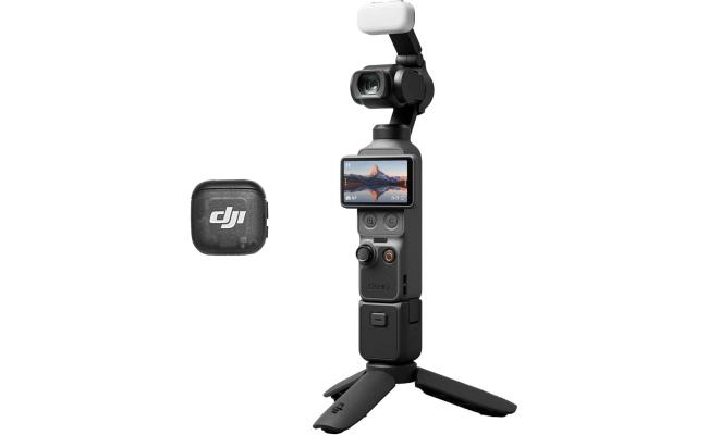 DJI Osmo Pocket 4 Creator Combo Action Camera, 1" CMOS Sensor, 4K 240fps Video, 3 Axis Stabilized, 107GB Storage, ActiveTrack, 7 Smart Tracking, 10Bit D Log Color, Black DJI Osmo Pocket 4 Creator Combo Action Camera, 1" CMOS Sensor, 4K 240fps Video, 3 Axis Stabilized, 107GB Storage, ActiveTrack, 7 Smart Tracking, 10Bit D Log Color, Black