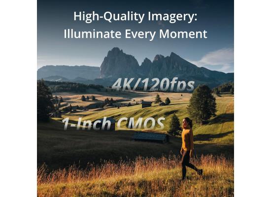 DJI Osmo Pocket 3, Vlogging Cameras with 1'' CMOS & 4K/120fps Vlog Camera, 3-Axis Stabilization, Fast Focusing, Face/Object Tracking, Digital Vlogging Camera for YouTube