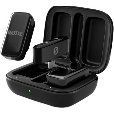 RØDE Wireless Micro - Compact Wireless Microphone, Two Mics with Charge Case for Smartphone Content Creation - USB-C, Black